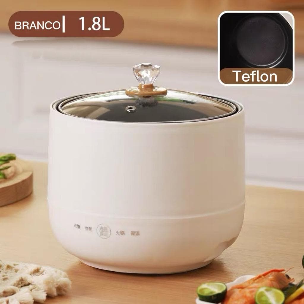 Mini panela de arroz elétrica - 1,8l - 110V/220V NAO É CERANMICA