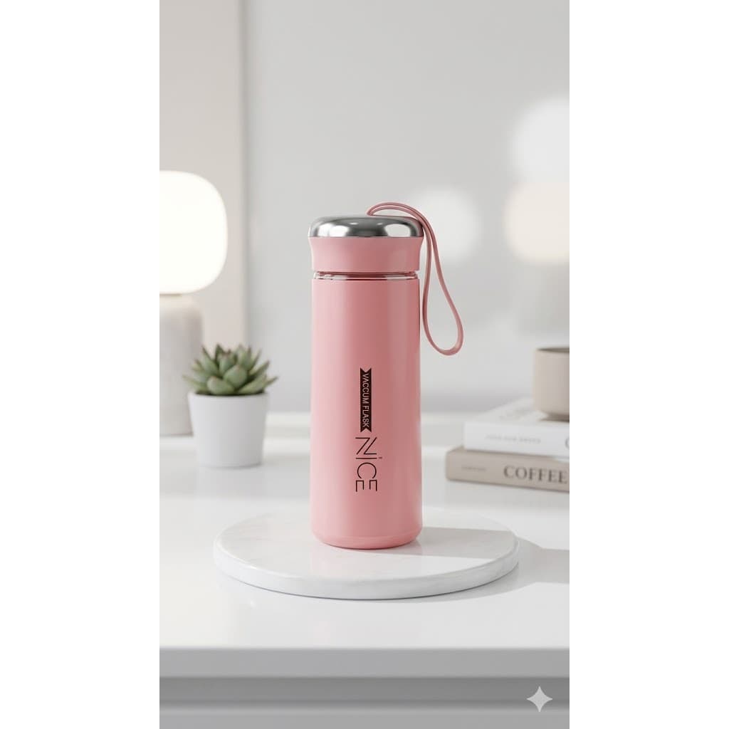 Garrafa Minimalista Vidro e Proteção Soft Touch,Garrafa De Vidro Revestida 320ml Com Alça – Livre de BPA