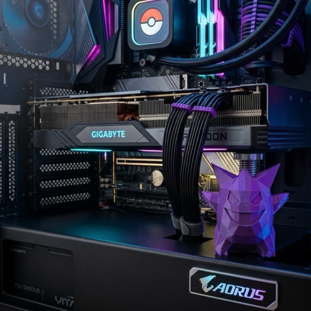 Suporte para GPU Estátua Gengar Pokémon - Suporte de Placa de Vídeo
