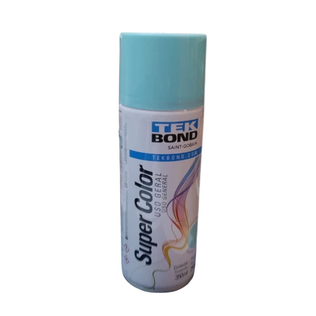 Tinta Spray Azul Claro Brilhante Uso Geral Tekbond 350ml