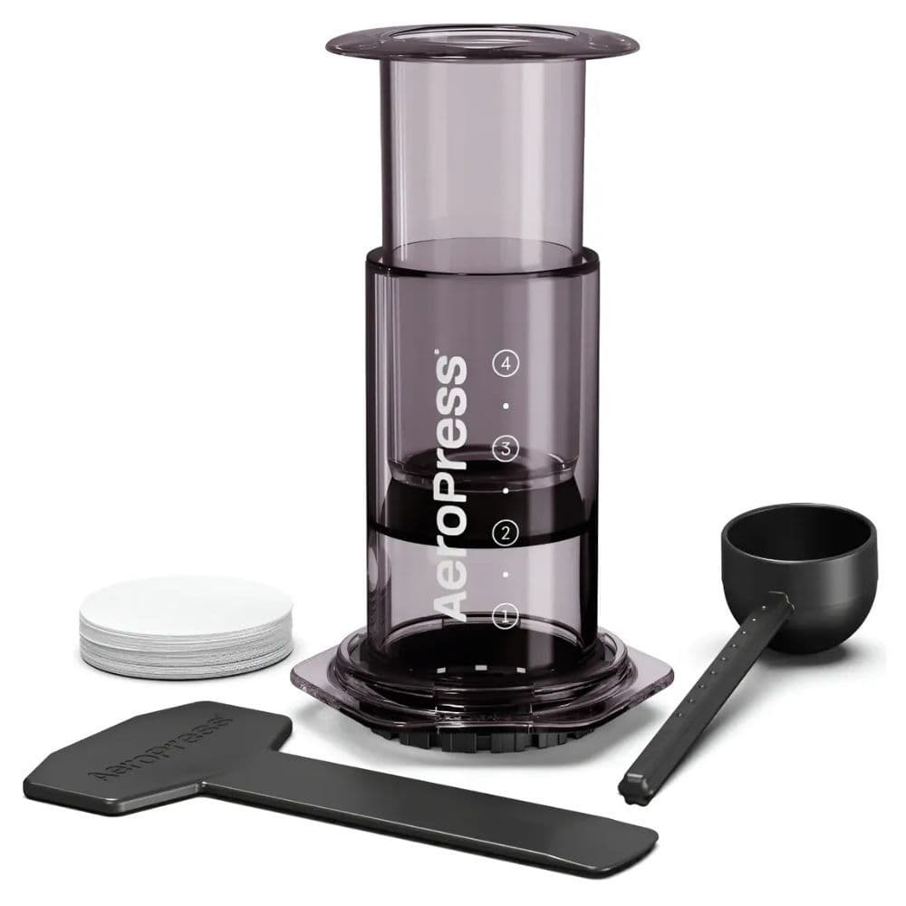 Cafeteira Aeropress Original Preta Com 100 Filtros Extração 3 em 1 Sabor Intenso