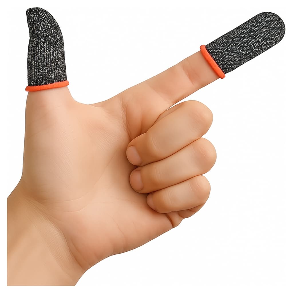 Kit 3 Pares de Luva de Dedo Gamer Anti Suor Para Jogar no Celular