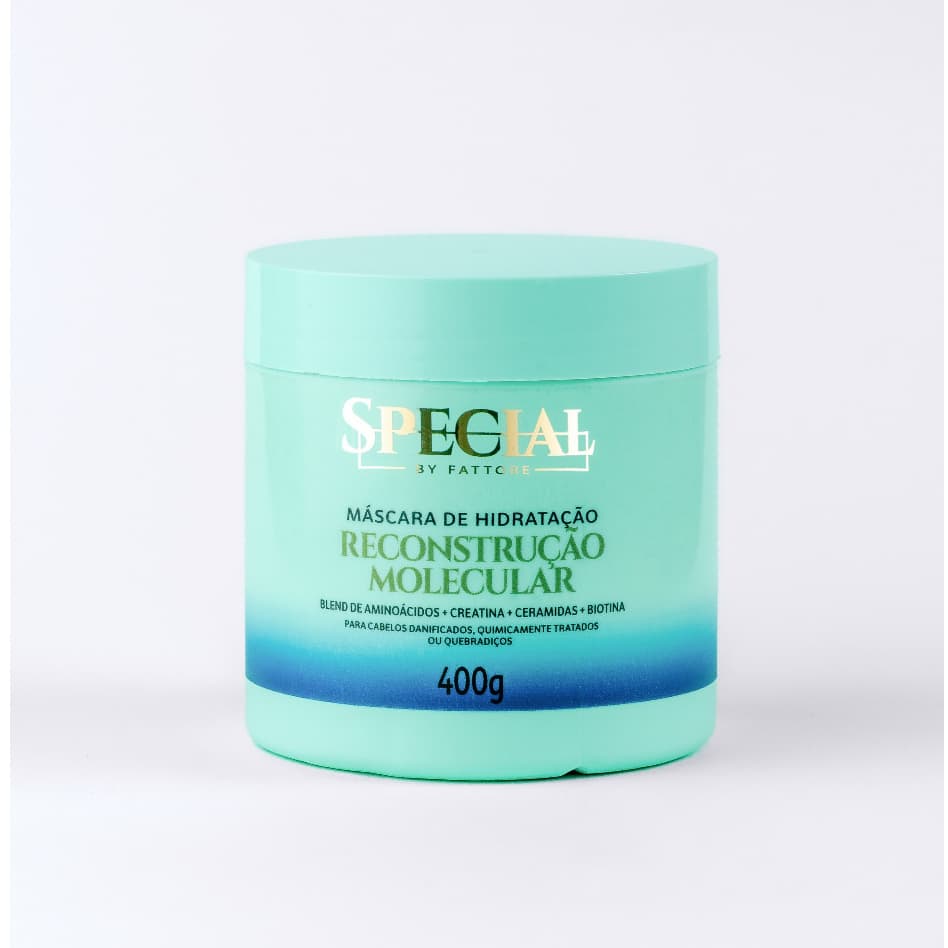 Máscara Capilar Reconstrução Molecular com Creatina 400g - Reparação Intensa Fattore Special