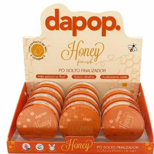 Caixa C/12 Dapop Honey Finish Pó Finazilador Toque Aveludado