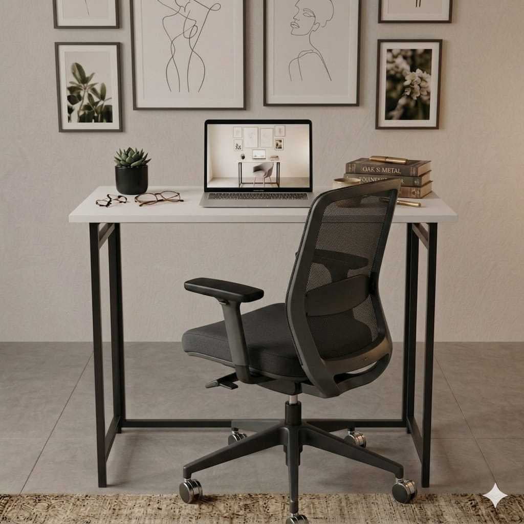 Mesa Escrivaninha Dobravel casa escritorio Gamer 80cm Multiuso Elbrazmovéis&decor
