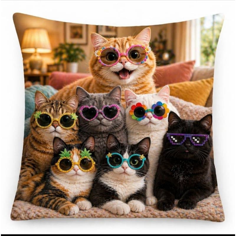 capas de almofadas gatos divertidos🐈