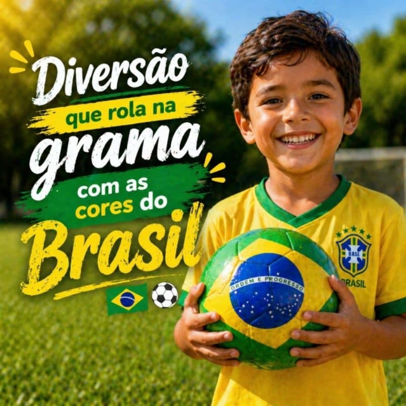 Bola de Futebol Brasil para criança 🇧🇷🇧🇷