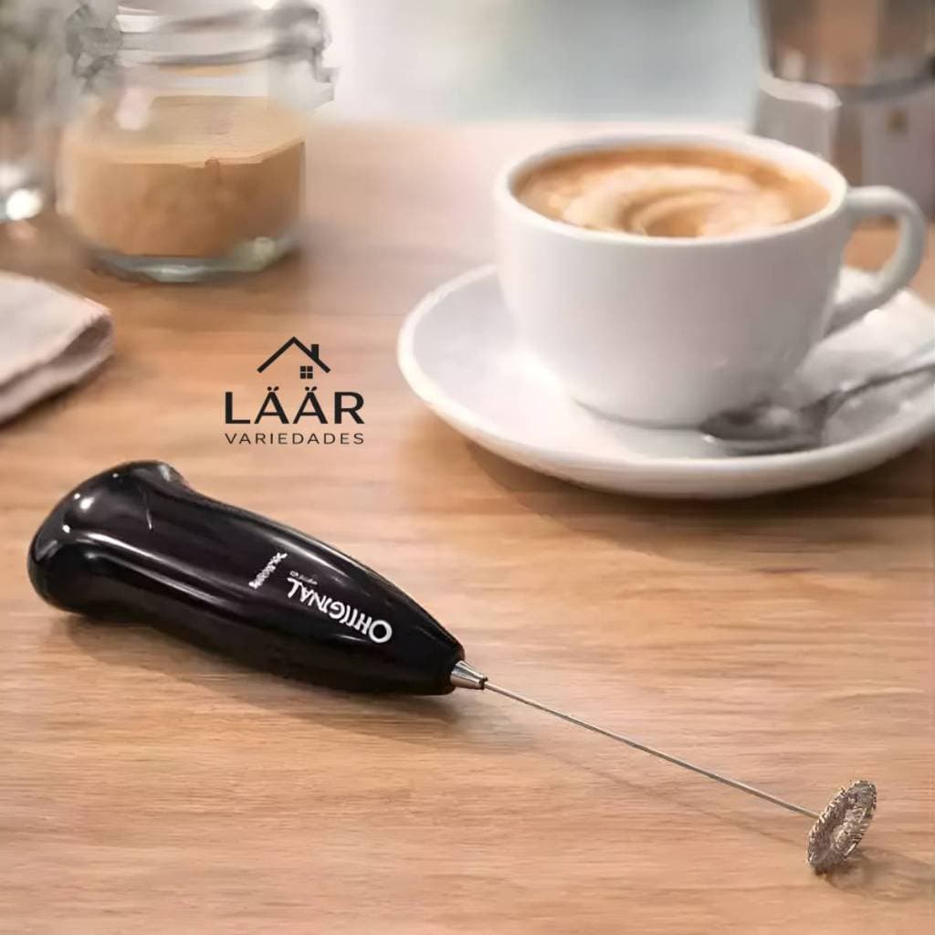 Misturador De Bebidas Portátil Mixer  Prático Pilha Batedor Leite Café Chocolate Potente Elétrico