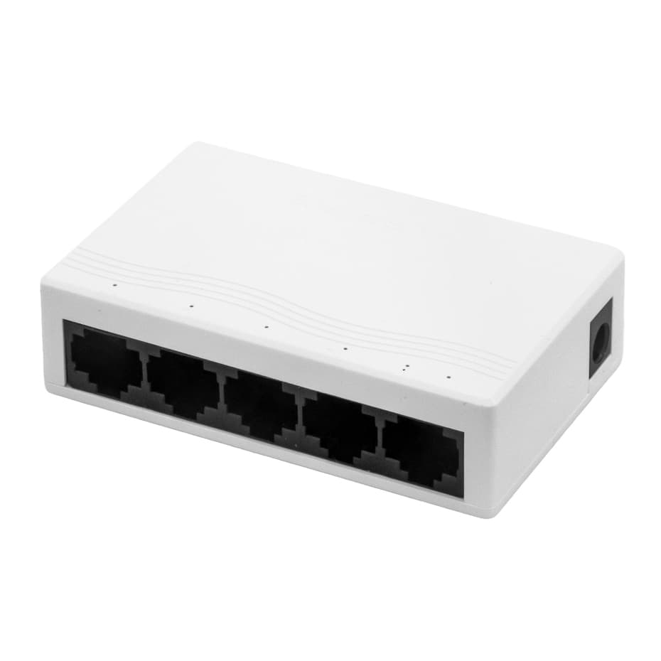 Switch Ethernet 5 Portas Gigabit 1000Mbps RJ45 Aitek ATS-105 Auto MDI/MDIX Bivolt