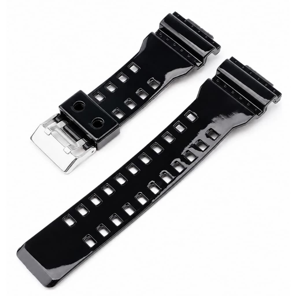 Pulseira para Casio G-shock GA-110HC-1A GD-100H GD-110-1 Verniz Preto Brilhante