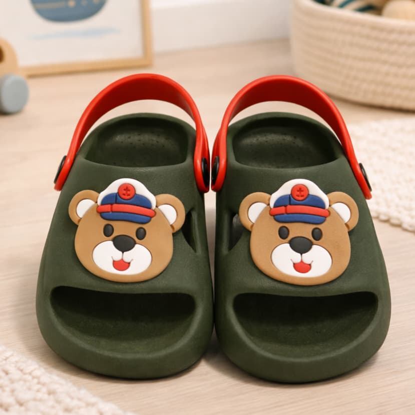 Chinelo Nuvem Infantil Menino Urso Confortável Antiderrapante Tam 21 ao 32