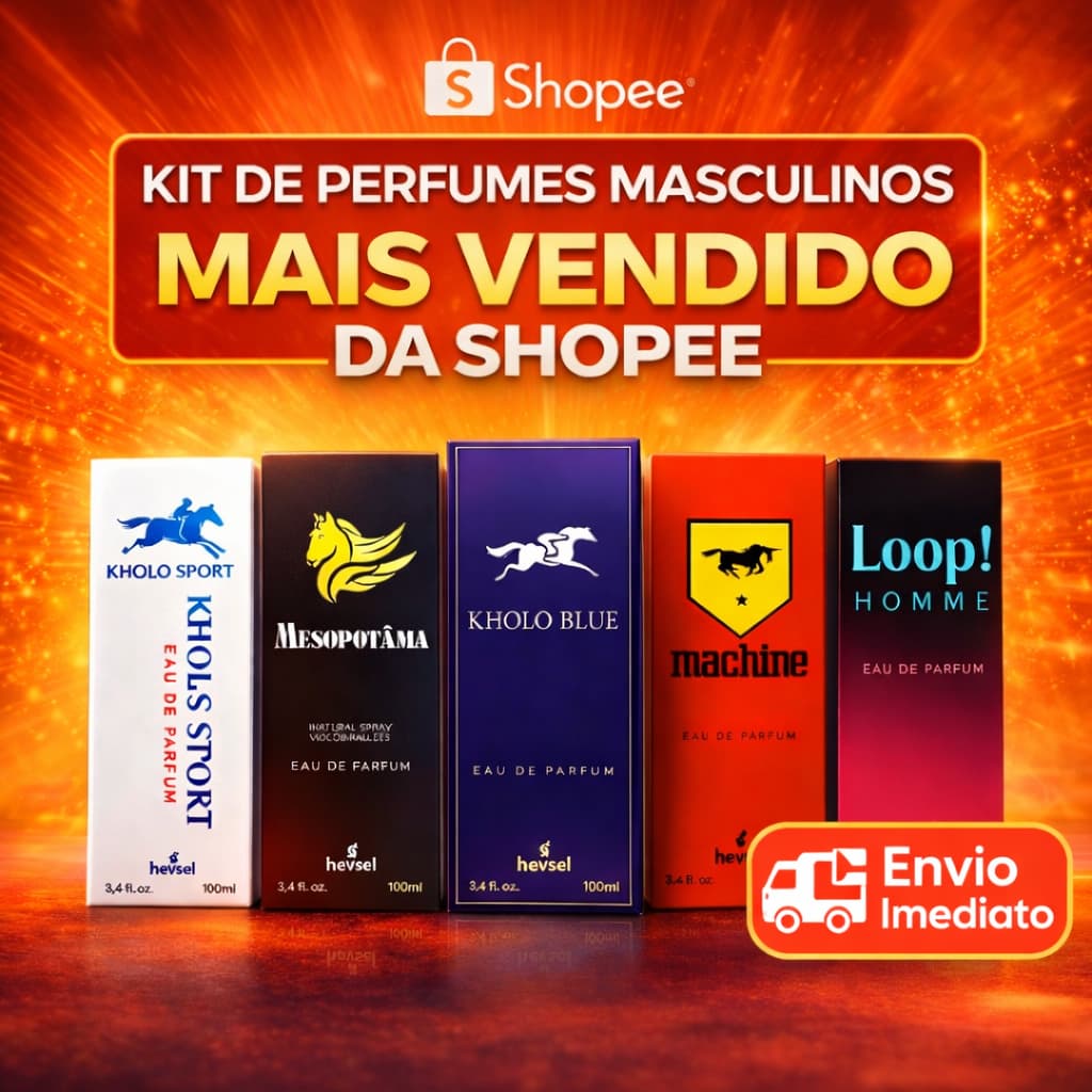 Kit 05 unidades de perfumes masculino | 100ml cada | inspirados nas mais desejadas fragrâncias