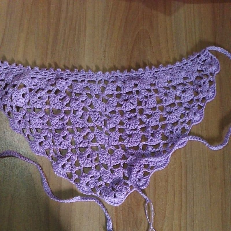 Lenço de Crochê Feminino Delicado | Bandana Estilosa Várias Cores Tendência 2026