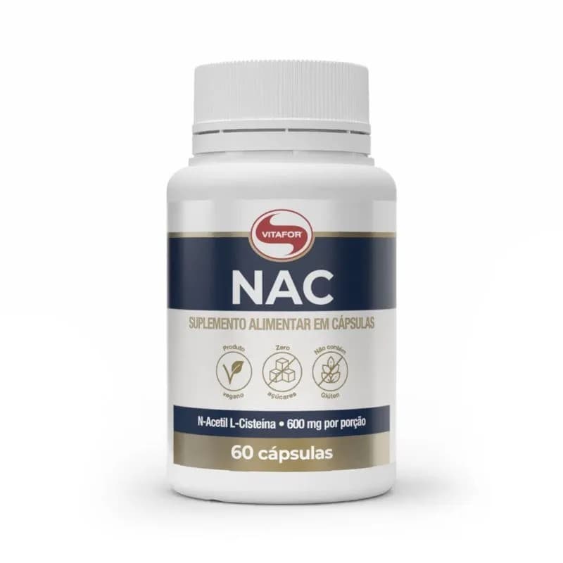 Nac 600mg 60 Cápsulas Vitafor