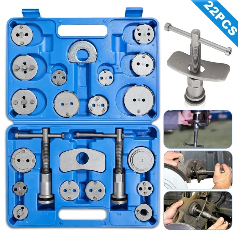 Kit Ferramenta Recuar Pistão Freio 22 Peças Universal Pinça Automotiva