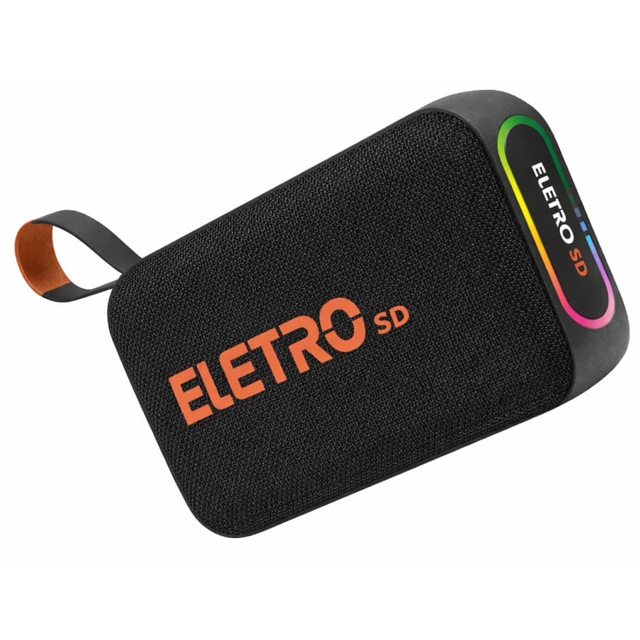 Caixa de Som Bluetooth Portátil RGB 60W à Prova d’Água com Alça – Eletromex EL-1137 - Dragão