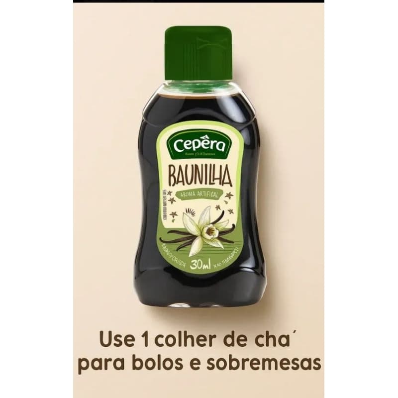 kit2 essência baunilha Cepêra 30ML ideal para bolos e doces