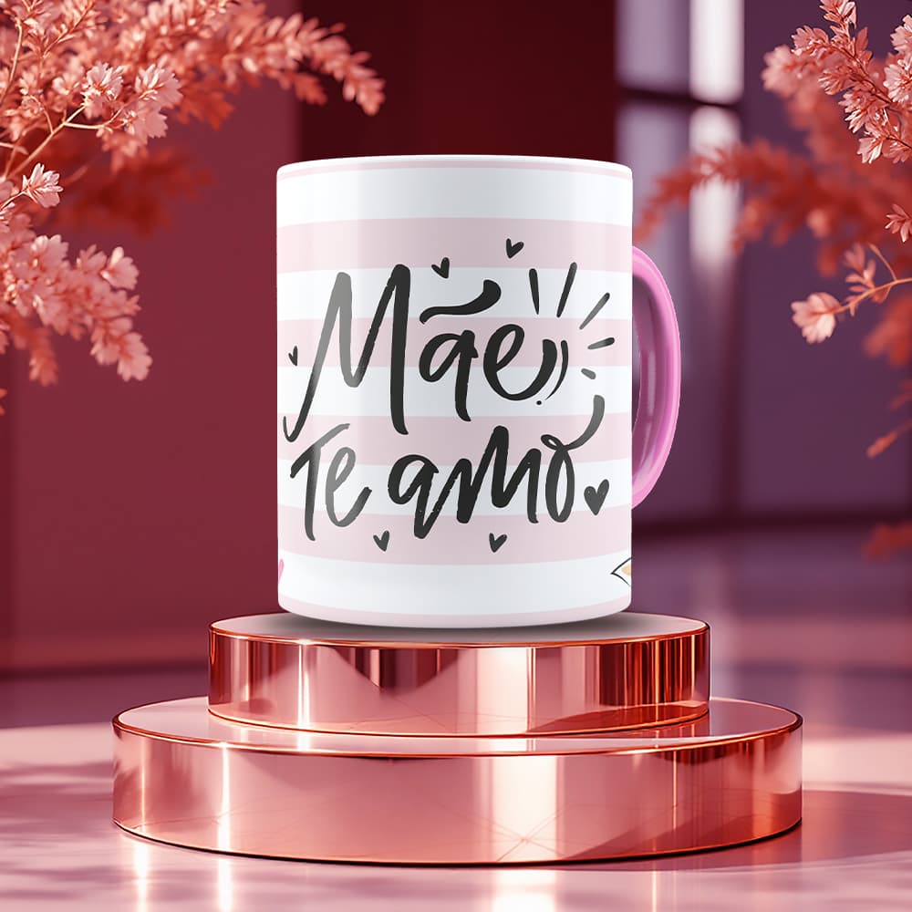 Caneca Mãe Te Amo 325ml | Presente para Dia das Mães