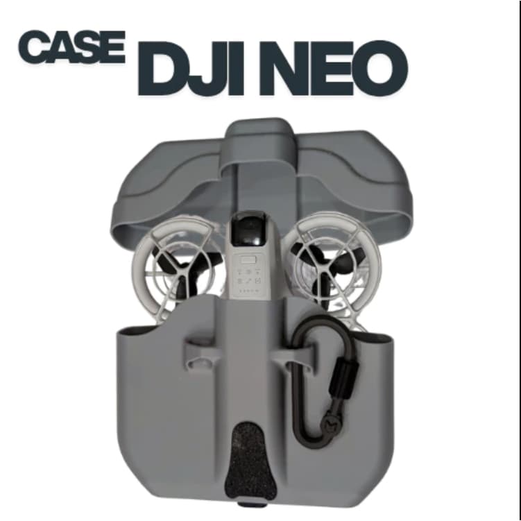 CASE Drone DJI Neo | Design Exclusivo | Encaixe Preciso, Acesso USB com tampa de TPU
