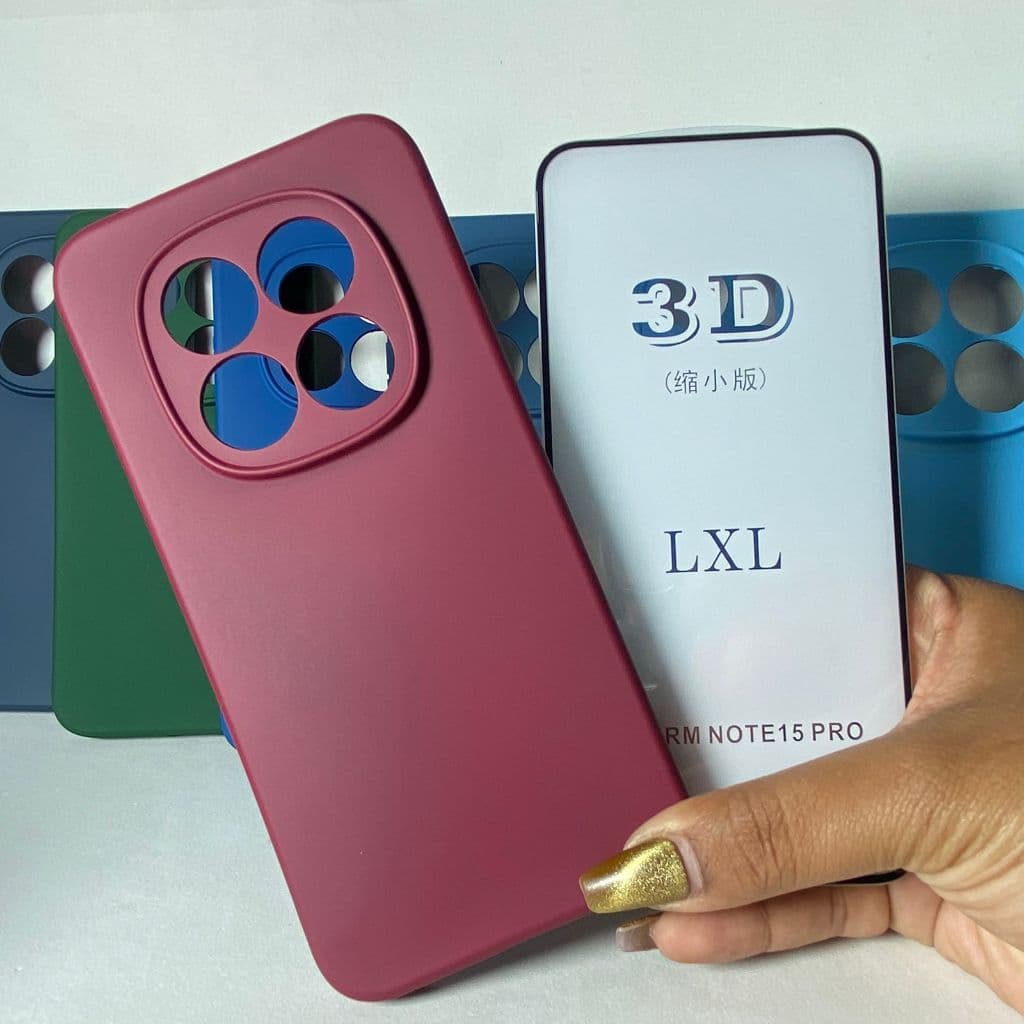 Capa Note 15 Pro Capinha Silicone Anti-Queda Resistente Xiaomi