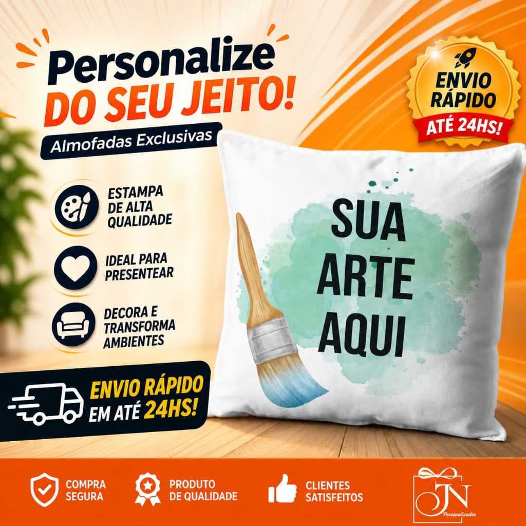 Capa de Almofada Personalizada almofada com estampa almofada com frases