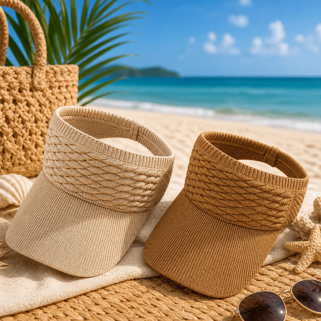 Viseira Praia Piscina Feminina Proteção Solar Conforto Verão Leve Ajustável