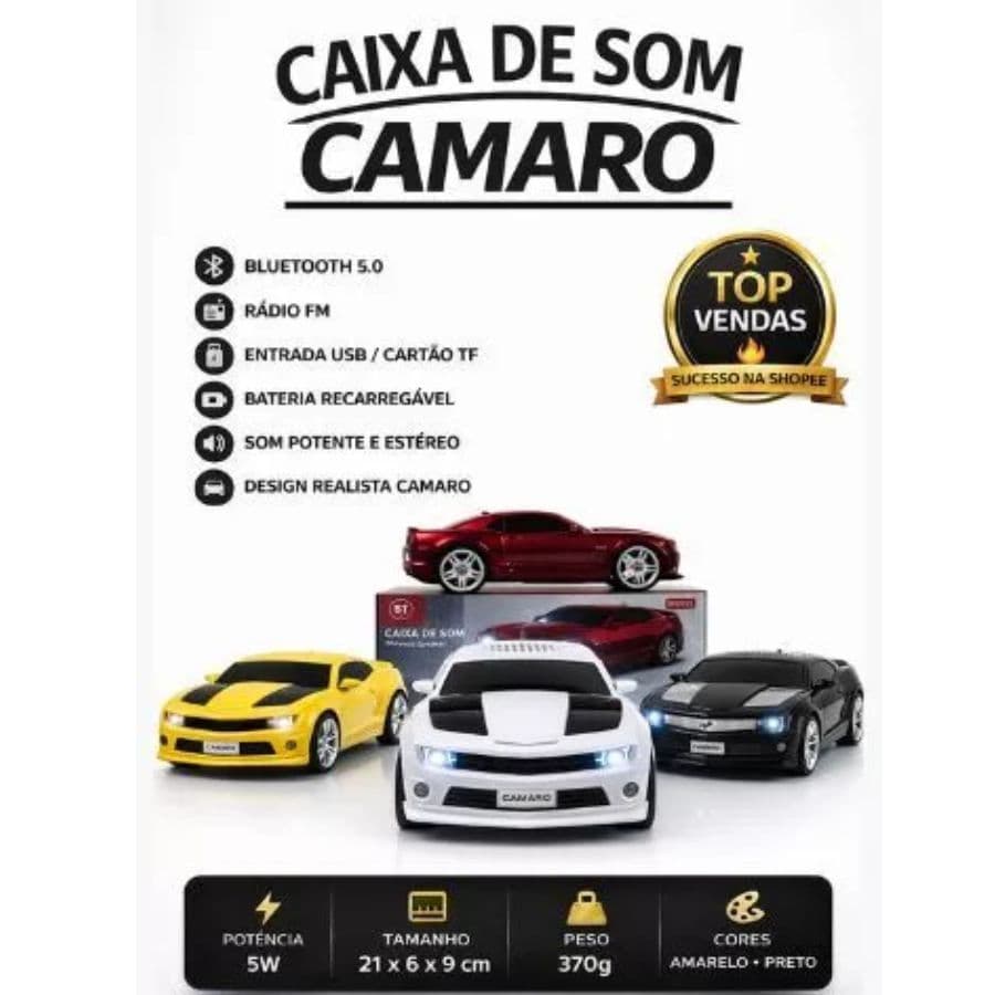 Caixa de Som Carrinho KV-86735 Bluetooth Infantil USB FM Top Som
