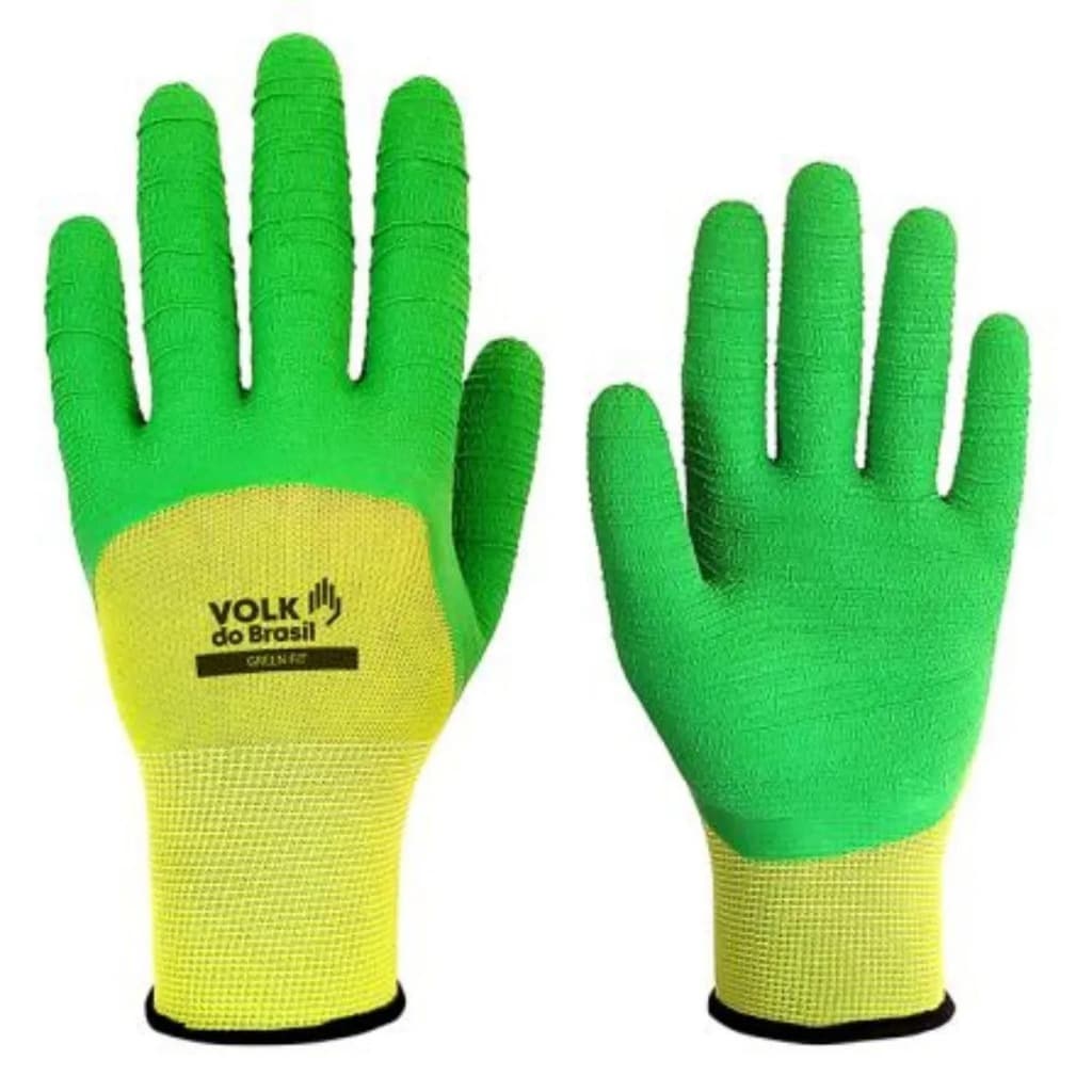 Luva Green Fit Poliéster Látex Alta Temperatura - Volk - CA 48461