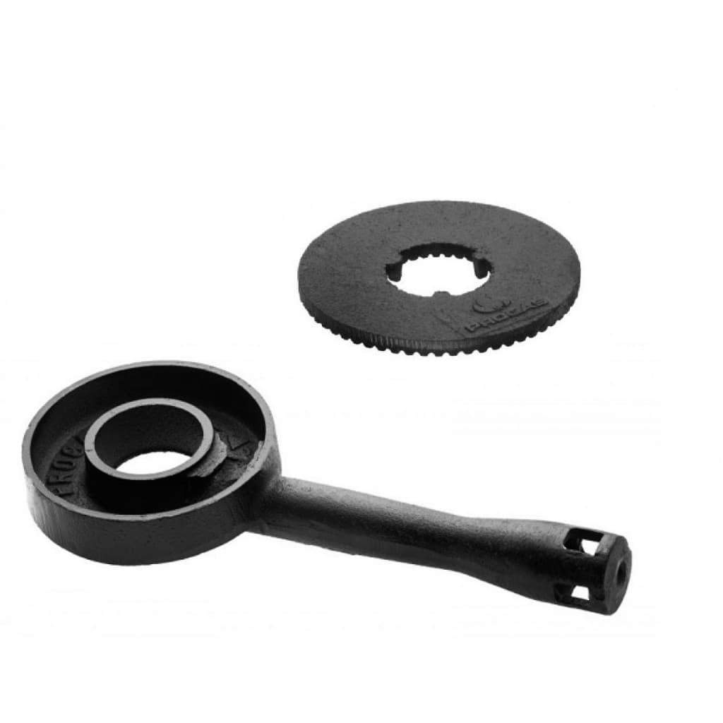 Queimador anel dupla chama 12cm completo espalha chama boca gás ferro fundido para fogão industrial Progas longo antigo