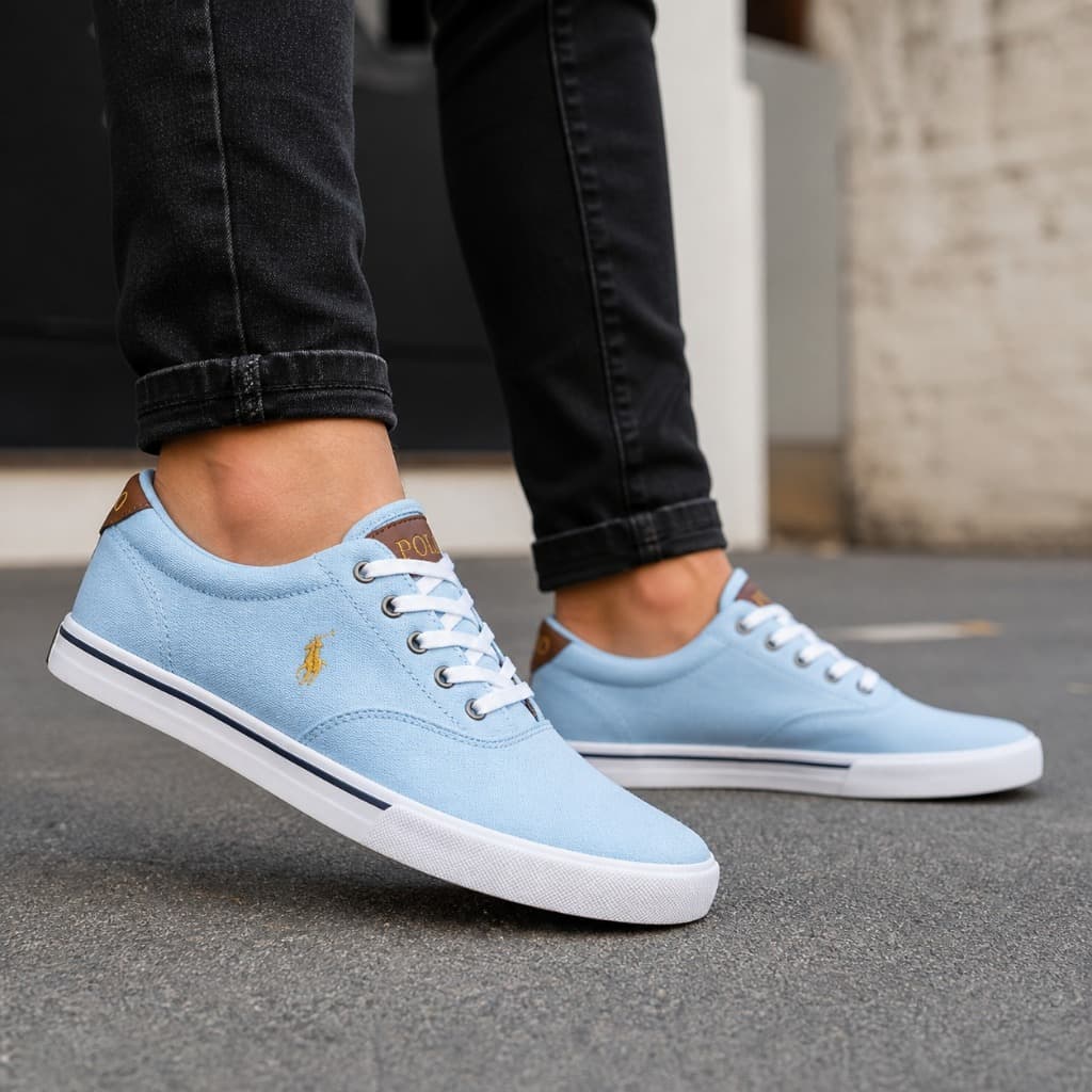Tênis Feminino Old Casual Confortável Leve Dia a Dia Unissex Promoção Envio Imediato polo blu