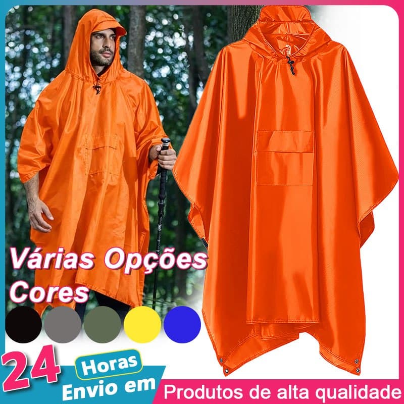 Multifunctional Hooded Raincoat Suitable for Outdoor Cycling and Mountaineering