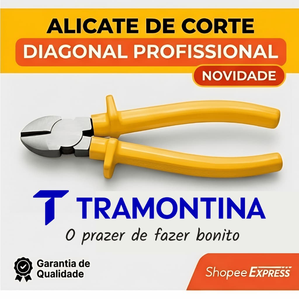 Alicate Corte Diagonal Tramontina Master "6 Polegada Cabo Isolado 1000 Volts Em Aço Vanádio