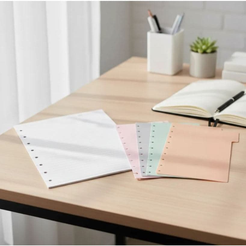 Kit Refil para Caderno Inteligente 50 Folhas + 6 Divisórias A4
