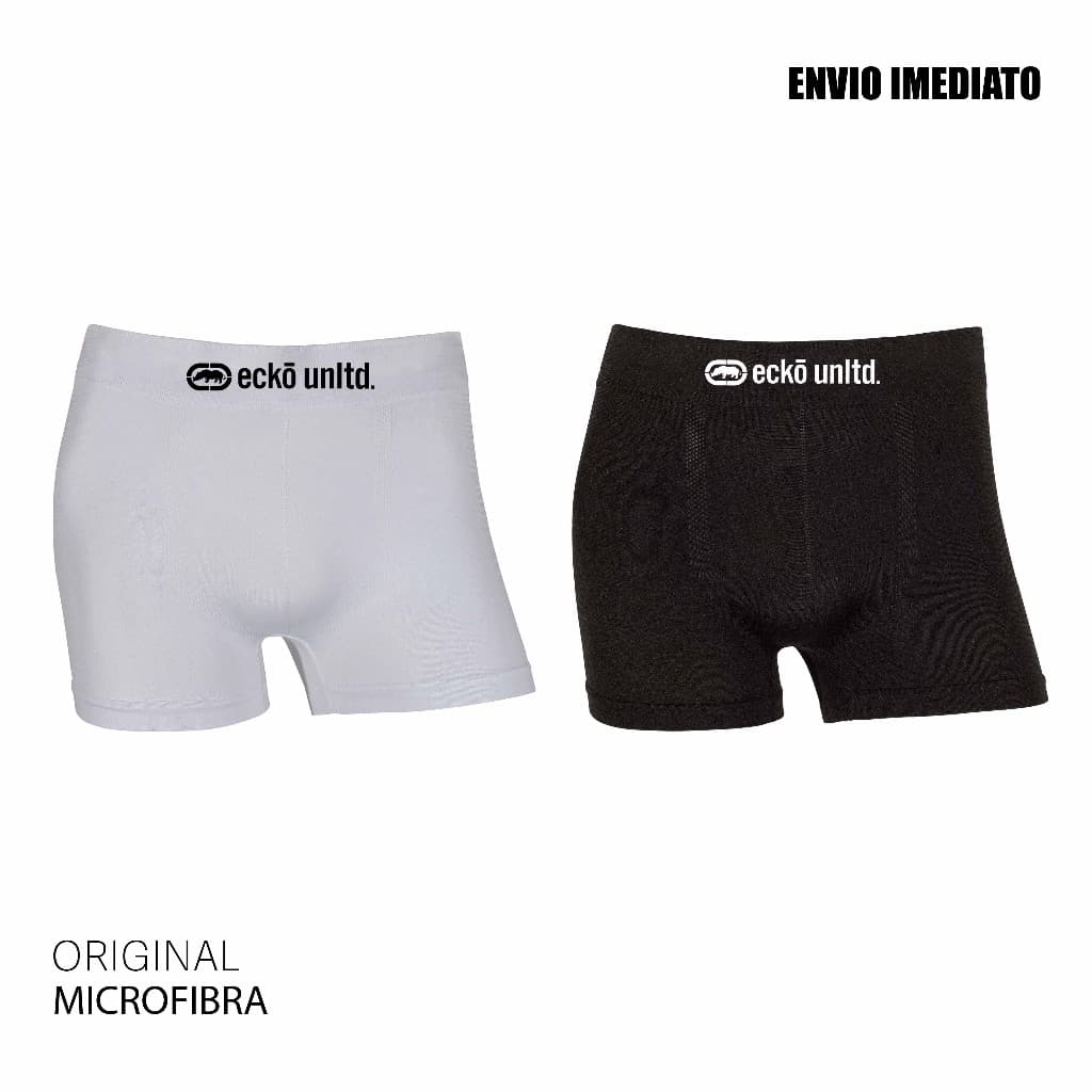 Kit 2 cuecas boxer microfibra Original marca Ecko Sem Costura