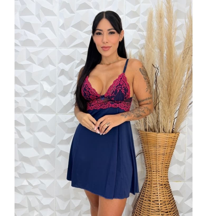 Camisola Luxo em Renda Delicada