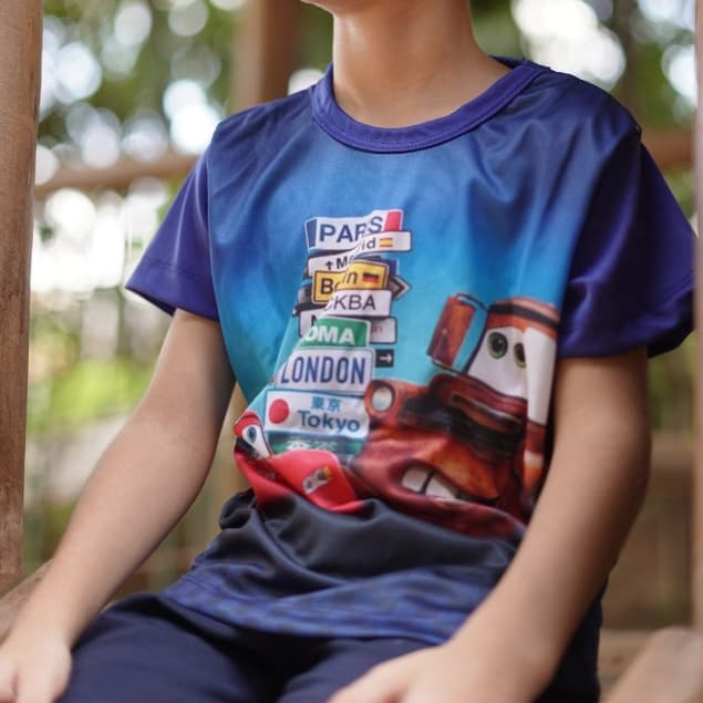 Camiseta Infantil Personagens Sublimada Diversos Temas Festa Aniversário Menino Menina 2 A 9 Anos