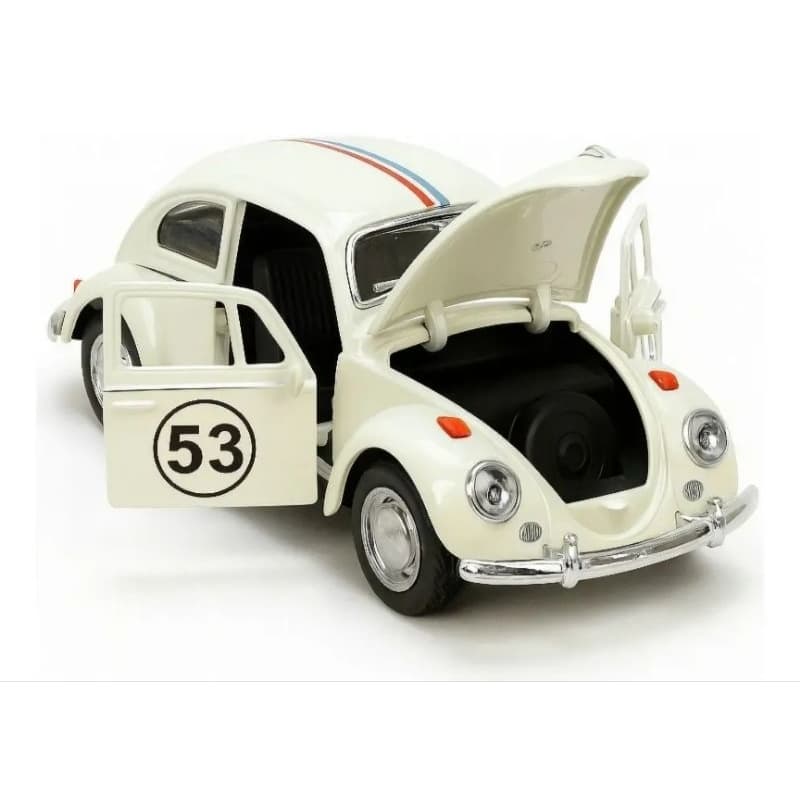 Herbie Fusca Impecável Abre Porta e Capô 13cm de Metal
