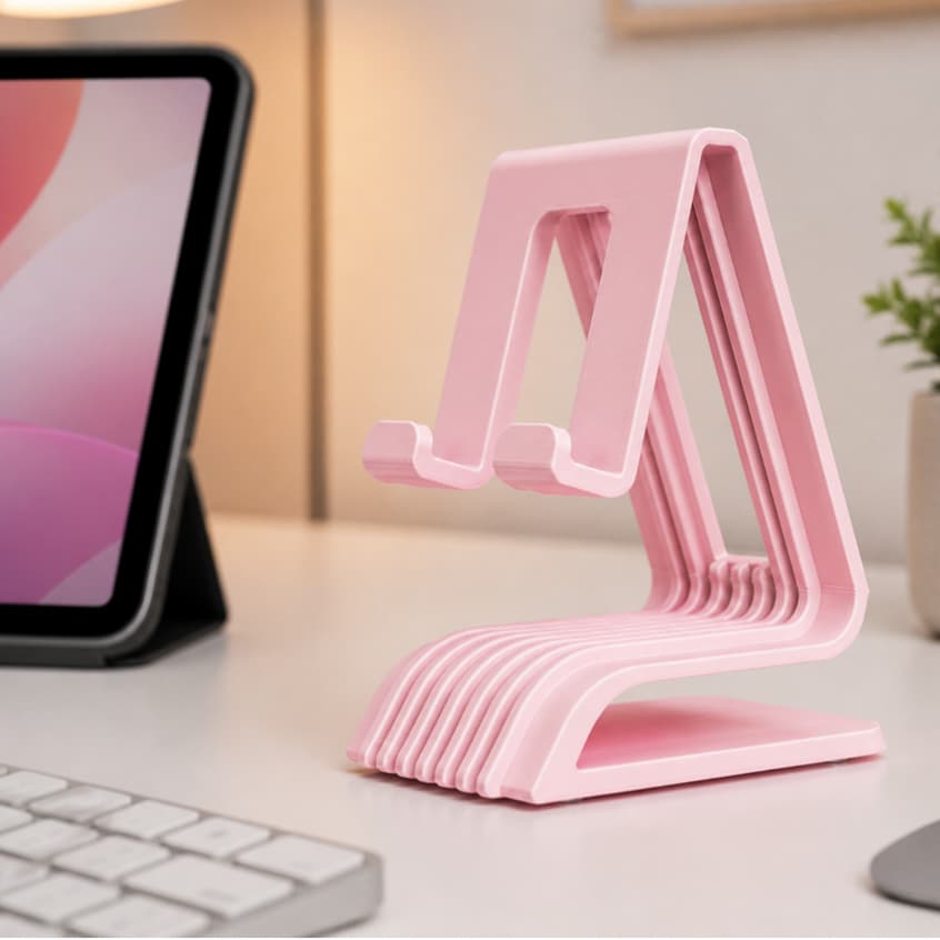 Suporte de Mesa para Tablet e Celular Resistente Minimalista e Premium
