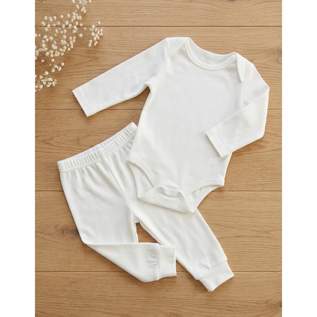 Conjunto Body Calça Bebe Térmico Peluciado Premium Unissex