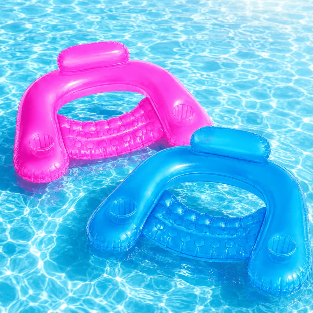 Boia Cadeira Poltrona Inflável Piscina Lazer Para Criança Adulto Azul Rosa