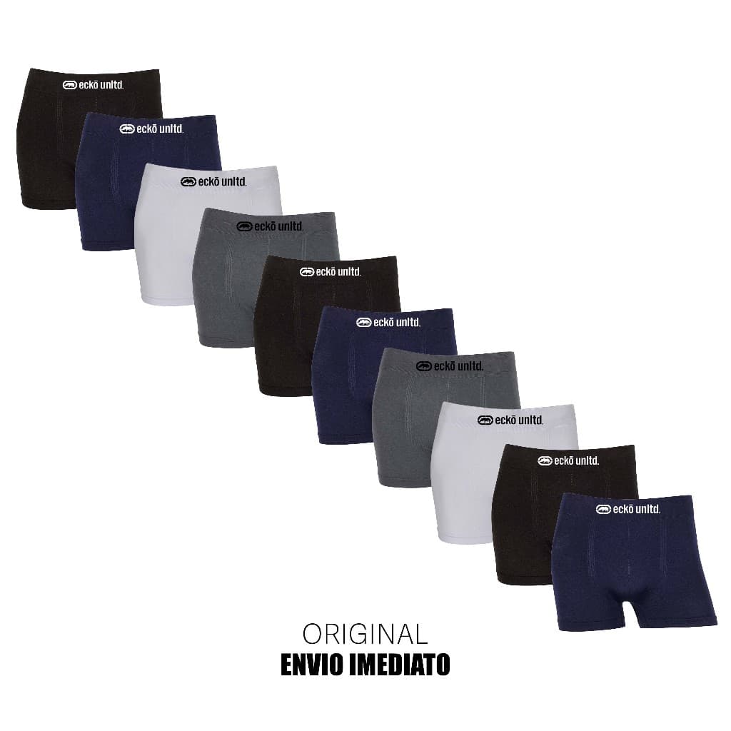 Kit 5 ou 10 Cuecas Sem Costura Originais marca Ecko Microfibra