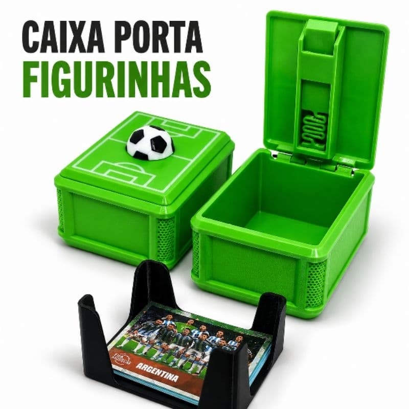 Caixa Porta Figurinhas Copa Cards Coleção Organizador