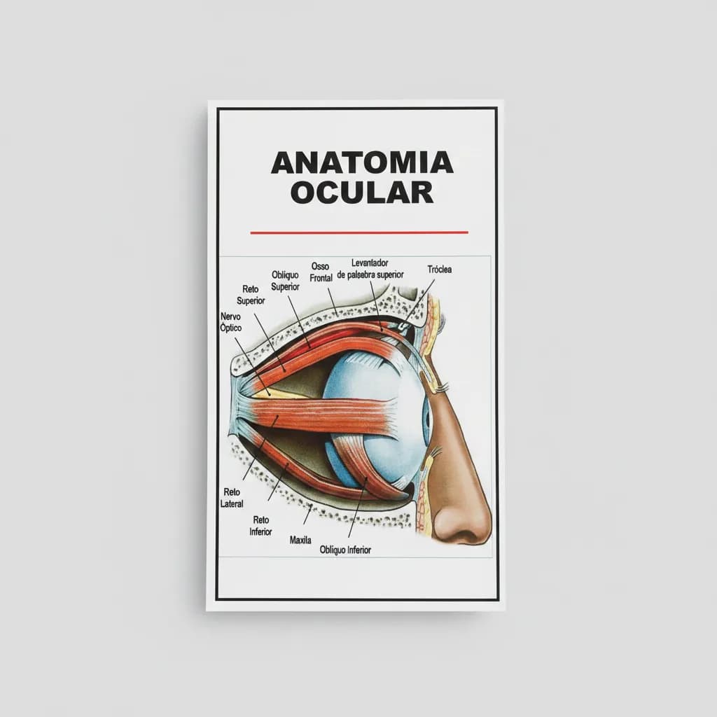 Placa Ps 1mm Anatomia Ocular Estudo Visao Oftalmologia oftalmologista