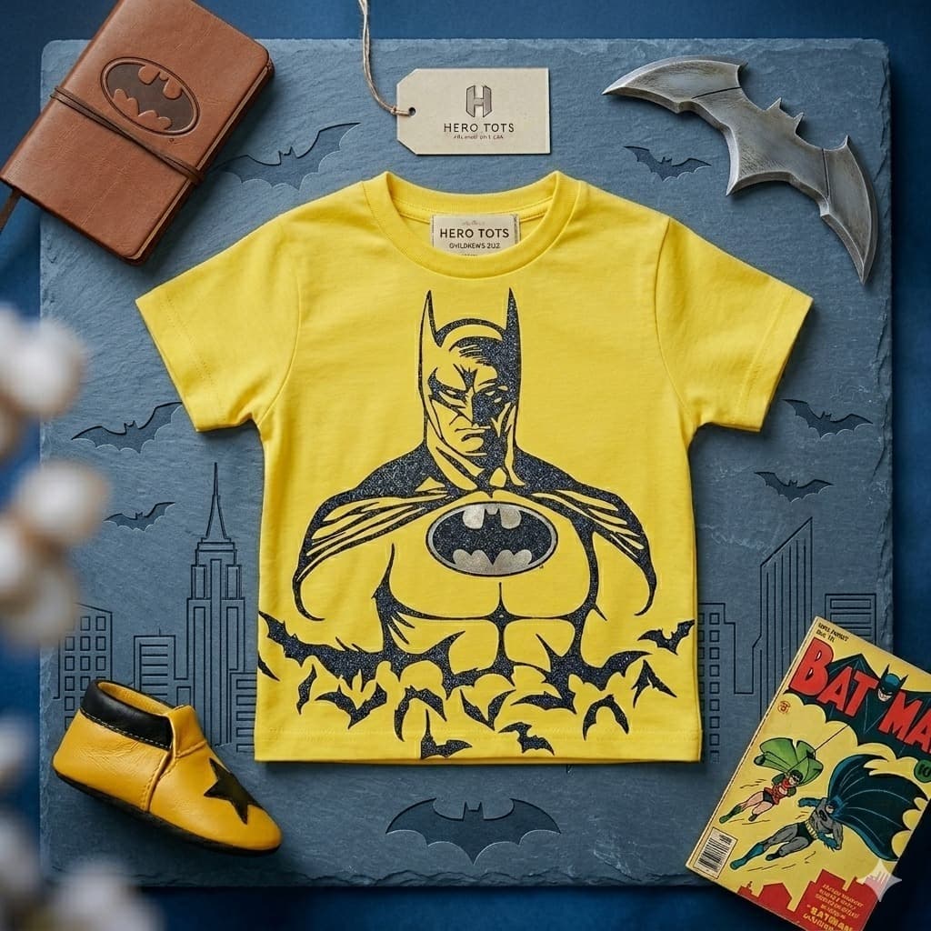 Camisa Menino Infantil Batman Amarela (ac)