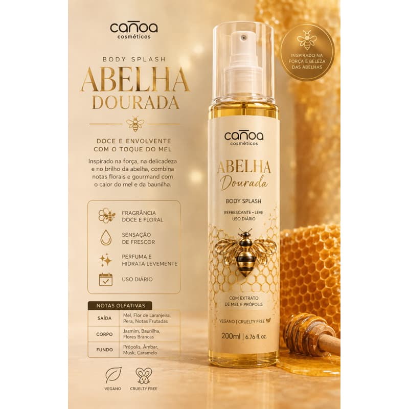 Body Splash Abelha Dourada 200ml