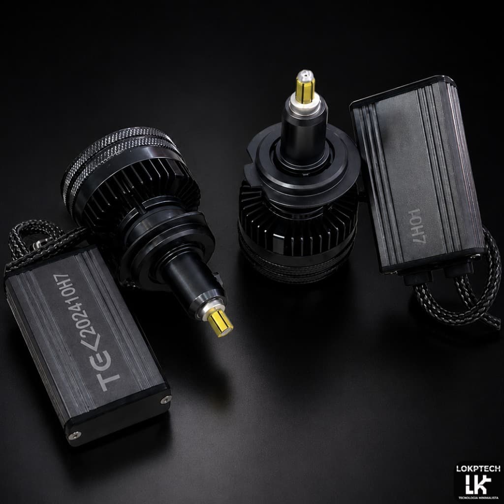 Kit Ultra Led 360° Projetor Retrofit 6000K luz cor Branco frio 20000 Lm 200W