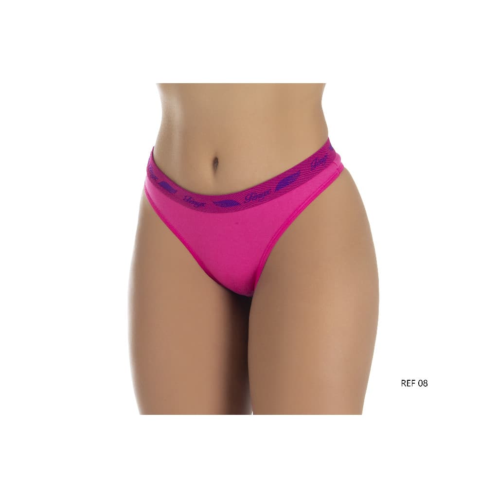 Novidade! Calcinha fio dental - elástico bordado - Fênyx