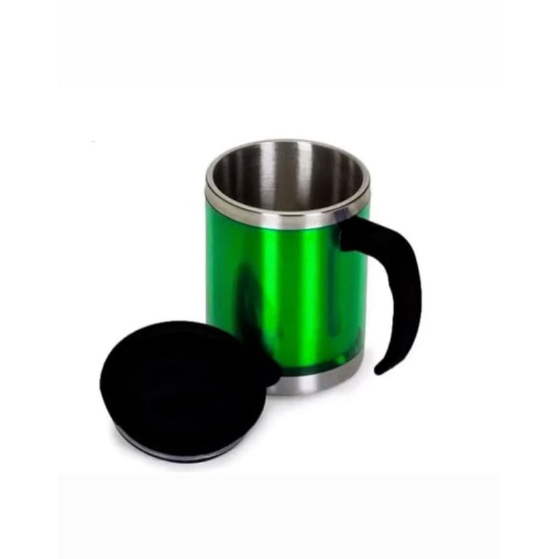 Caneca Térmica de Inox com Tampa | Copo de Viagem para Café e Chá