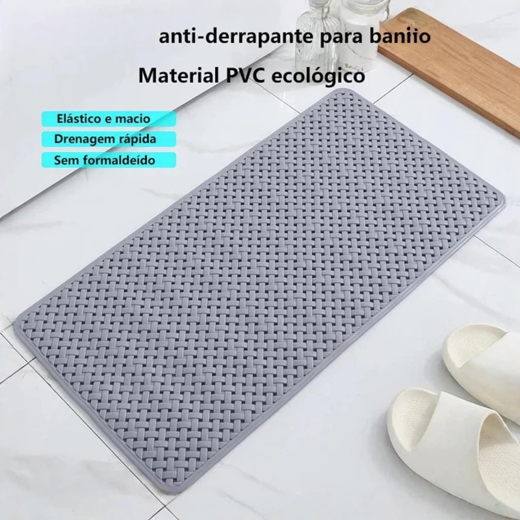 Shower mat - Massage, Massaging - Non-slip with suction cup and quick drainage - 36x70 CM