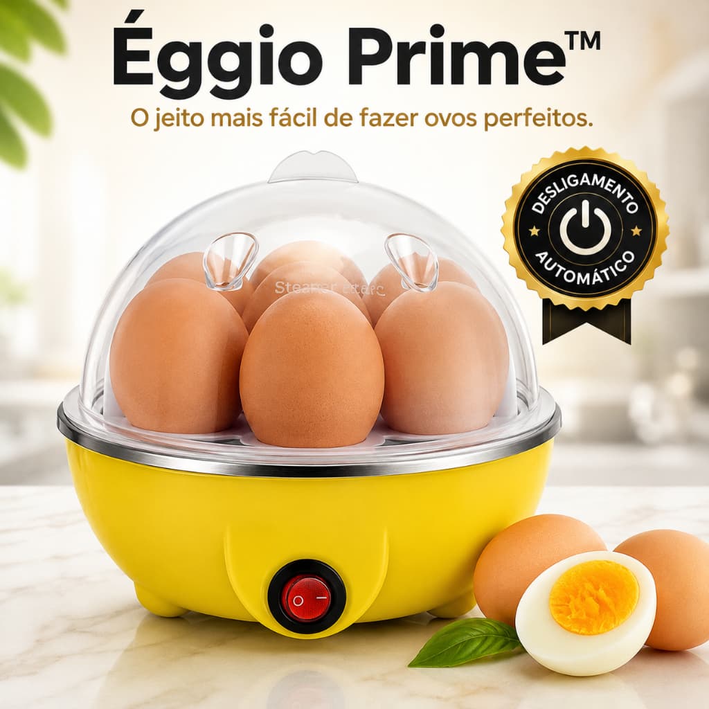 Éggio Prime™ — O Cozedor Inteligente Que Transformou a Maneira de Preparar Refeições Rápidas
